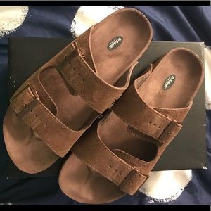 Pair of men’s Dr.Scholl’s leather sandals